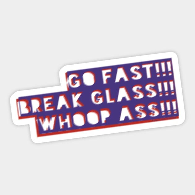 Go fast! Sticker by FullTuckBoogie